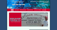 Desktop Screenshot of exteriorspecialistpainting.com